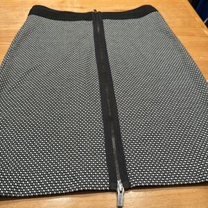 Bodycon Black and White knit Skirt